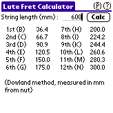 LuteFrets program in action